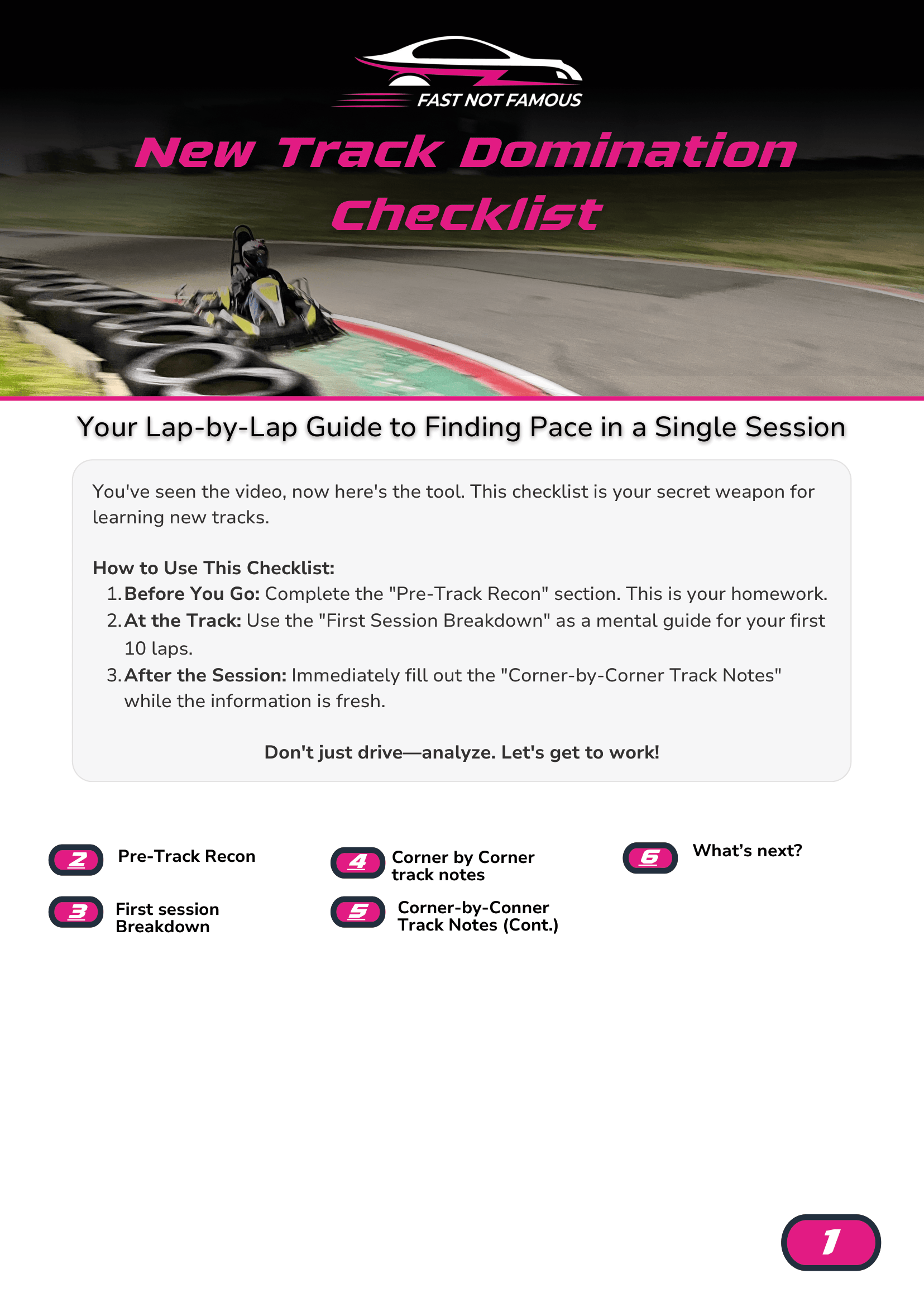 New Track Checklist
